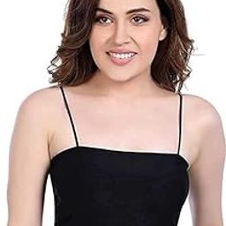 Women’s paghetti Tank top Stylish Seamless Padded Tube Bralette Bra, Free Size,Multicolor-picture-12