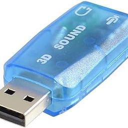 ROBOELECTRIXX USB Sound Card 5.1 Channel, External Audio Adapter for Raspberry Pi, Blue-12