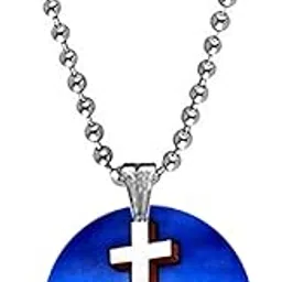 afh Jesus Catholic Cross Acrylic Pendant with Bead Chain | Christian Jewelry-picture-20