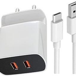 Type C Charger for Honor Magic Vs Ultimate Original Adapter Super Flash Vooc Fast Quick Qualcomm Charging Smart IC Technology with 1m Type C USB Data Cable (White, Stand, SE.AI4)-image-74