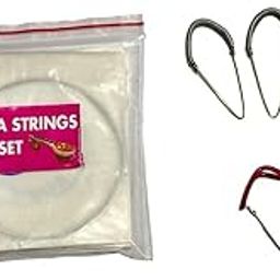 Copper Veena Strings with Veena Spring Metti nail set of 4 and extra colorful nails set of 2-picture-17
