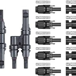 NETBOON Solar Two Way, 2 in 1 PV Branch Connector for Solar Generator Battery Pack Charger with 5 Pair MC 4 Connector-picture-20