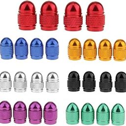 VELURA 4x Aluminum Style Rim Valve/Wheel Air Port Cover Stems Cap Blue|1 Piece Coaxial Wall Plate|Valve Stems & Caps| Parts & Accessories-image-6