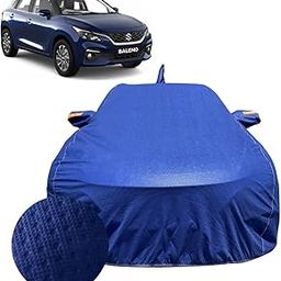 ACTURATE Car Cover For Maruti Suzuki Baleno (2022-2025) | 100% Waterproof Cover with Antenna & REFLECTIVE Mirror Pockets | Dustproof, Scratchproof, Heatproof Baleno Car Cover |Soft Cotton Lining| BLUE-image-43