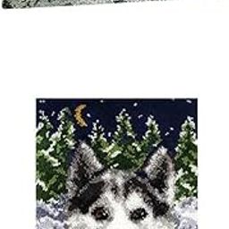 LICHTS® 2 Set Wolf Latch Hook Kit with Basic Tool and Instruction for Rug Making|Crafts | Needlecrafts & Yarn | Rug Making | Latch Hooking-picture-17