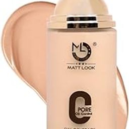 MATT LOOK Zero Pore Oil Control Full Coverage Matte Foundation, Natural (45ml)-image-2