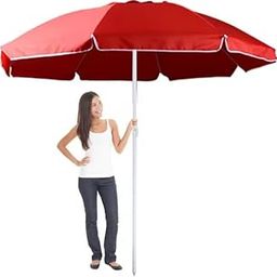 RAINPOPSON Garden Umbrella Without Stand 7Ft Outdoor Big Size for Garden,Shop,Hotel,Restudent (Maroon) H2-image-4