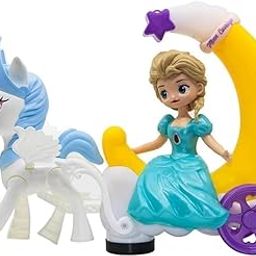 JOUJOU Moon Carriage Princess Series Toy with Unicorn and Moon Interactive Cute Colorful LED Lights and Music for Girls-image-50
