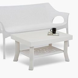 Home Centre Abigail Polypropylene Outdoor Table - White-11