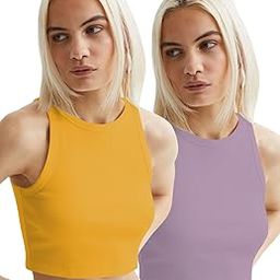 Women's Lycra Stretch Regular Fit Round Neck Sleeveless Tops (Pack of 2)-picture-38