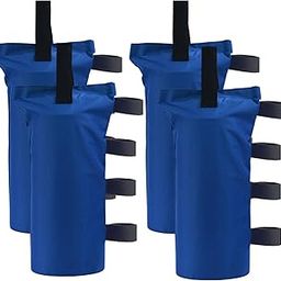 Joramoy Heavy Duty Canopy Weight Bags(150LBS) for Pop up Canopy Tent, Leg Canopy Weights Sand Bags for Instant Outdoor Sun Shelter Canopy/Patio Umbrella,Set of 4, Blue(Without Sand)-image-7