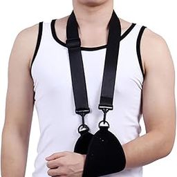 IN-IMAGINE Shoulder Support Belt for Men, Sling for Arm Support, Black Shoulder Support Arm Sling for Shoulder Injury, Adjustable Comfortable Sturdy, for Wrist Elbow Shoulder - Men & Women-image-12