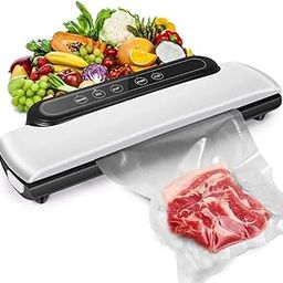Vacuum Sealer Machine, Automatic Fresh Food-Sealer, Food-saver, Vacuum Packing Machine For Fruits, Meat and Wine Preservation with | Dry & Moist Sealing Modes | LED Indicator Lights-image-65