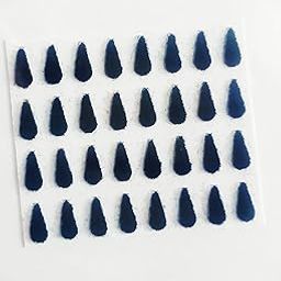 Eyetex pallavi bindi G5 BLACK (Pack of 10 flaps)+fancy designer bindi (1 card)-12