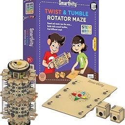 Smartivity Twist & Tumble Rotator Maze STEM Educational DIY Fun Toys, Educational & Construction based Activity Game for Kids 8 to 14, Gifts for Boys & Girls, Made in India-13