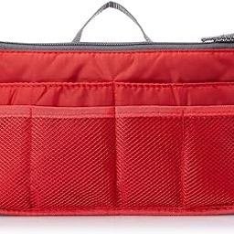 KPS Travel Insert Handbag Organizer Purse Large Liner Tidy Bag Pouch | Multipurpose Handbag | Women Travel Insert Handbag Organizer (Multi Color, Polyester)-6