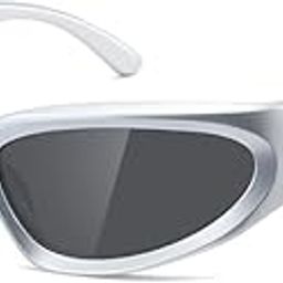 Wrap Around Polarized Sunglasses Womens men Swift Oval Fashion Sport Shades Sun Glasses-image-54