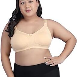 Tshirt Bra Regular and Plus Sizes Bra for Women/Girls, Everyday Cotton Hosiery Bra, Non-Padded & Full Coverage | Adjustable Straps, Wirefree Bra for Girls, Dailyuse-image-103