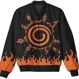 Anime Printed Lightweight Zipper Bomber Jacket For Men and Women-image-86
