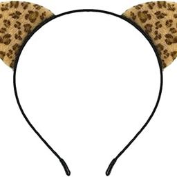 Leopard Cat Ears Headband Furry Cat Ears Hair Band Halloween Cosplay Costume Hair Accessories-image-46