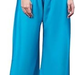Women's Wide Leg Palazzos, Elastic Waist, Flowy Casual Wear-12