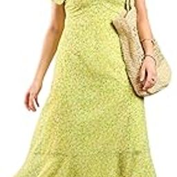 sassafras Women Ditsy Floral Flared Sleeve Midi Dress-picture-20