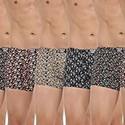Men's Cotton Modern Regular Graphic Trunk-40