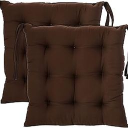 Kuber Industries Microfiber Chair Pad|Chair Cushion Pad for Office, Home|Sitting Cushion|Seat Cushion for Chair|Pack of 2 (Brown)-image-89