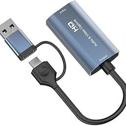 Etzin Video Capture Card, USB3.0 HDMI to USB C Audio Capture Card, 4K 1080P60 Capture with Type-C Adapter Devices for Gaming Live Streaming Video Recorder, Compatible with Windows Mac OS System etc (USB C to HDMI Video capture)-image-108