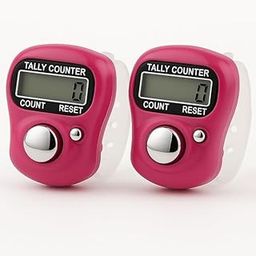 DKVDYENX Digital Finger Tally Counter - Portable Hand Ring Counting Machine for Jap, Mantra, Chanting, Cricket & Events, Electronic LCD Head Counter with Reset Button (Multicolor, Pack of 2)-18