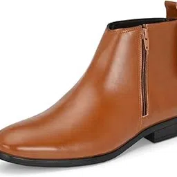 server Men's Chelsea Boots | Ankle Height Casuals for Men| All Day wear Comfortable Formal Office & Business Wear Shoes | Zipper Boots-picture-7