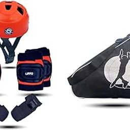 Liffo® Protective Set Guard Protection kit for Skating, Cycling & Skateboarding for Kids Age 6-14 Years with Knee, Elbow and Wrist Guards with Skate Bag (Orange) (L)-image-5