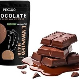 PEXCOO Painless Chocolate Facial Hair Removal Wax Powder,10 Min Solution Herbal Hair Removal Waxing Powder, All Types Of Hair Skin Hands Legs Underarms Private Bikini Part Unisex Adult (80GM)-image-29