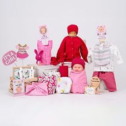 The Baby First Box Newborn Baby Essential Kit - 21 Items(Winter Kit for 0-3 Months Baby Girl) Newborn Hamper Gift Set| Baby Gifts | New Born Baby Winter Clothing Gift Set (21WG1)-image-97