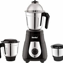 Benito Monza 750W Mixer Grinder – Power-Packed Performance with Heavy-Duty Stainless Steel Jars (1.5L, 1.2L, 0.4L) | Elegant Black & Silver | 1-Year Warranty!-image-41