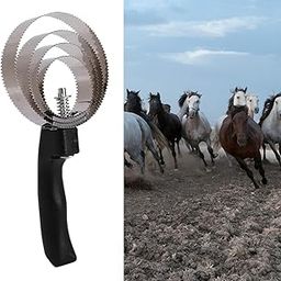ATORSE Reversible Curry Comb Hair Removal Equipment Horse Brush for Horse Pet Sheep, Reusable Animal Hair Removal Brush for Dogs and Cats, Self Clean Pet Fur from Carpet, Furniture, Rugs, Laundry-image-7