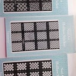 Hollow Nail Art Stickers ( Pack of 3) JV- 211,212,214-image-70