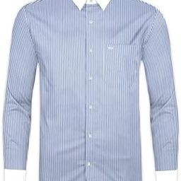 Kashmir Blue and Bright White Striped Royal Oxford Premium Cotton Shirt-image-56
