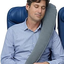 AASTIK SALES Ultimate Travel Pillow & Neck Pillow - Straps to Airplane Seat & Car - Best Accessory for Plane, Auto, Bus, Train, Office Napping, Camping, Wheelchairs (Rolls Up Small)-picture-13