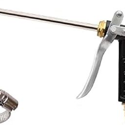 IKTU Water Spray Gun For Car, Bike Wash & Gardening | High Pressure Brass Long Nozzle Sprayer With Metal Body-picture-10