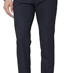Men Smart Fit Plain Pattern Poly Viscose Blend Flat Front Formal Trouser-15