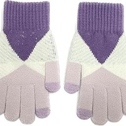 Winter Warm Women Woolen Knitted Hand Gloves Free Size (LILAC-04)-image-11