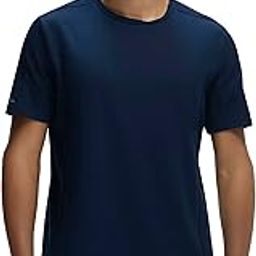 MV01 Men's Super Combed Cotton Blend Solid Round Neck Half Sleeve Active Wear T-Shirt with Stay Fresh Treatment-image-54