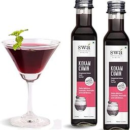 Swa Artisanal Syrups - Kokam Cumin, 100% Natural, Pack of 2, Makes 24-30 Drinks, Syrup for Cocktails/Mocktails/Craft Coffees (250ml x 2)-image-67