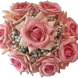 Abrish Artificial flower Bun Juda | Juda Maker Flower Gajra Hair Accessories For Women and Girls | Specially Made For Traditional Occasions | Stylish and Trendy Juda Bun (White And Light Pink Juda)-image-59