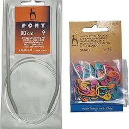 HIMMU'S FASHION HUB Aluminium Circular Knitting Needles Size no. 9 (Diameter-3.75mm) & 25 Pc Stitch Markers Used for Making Sweater, Socks, caps & Woolen artefacts-image-12