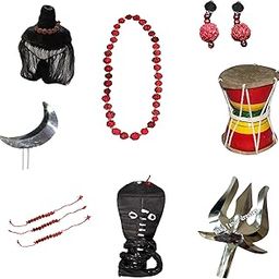 Kaku Fancy Dresses Shiv Jewellery for Boy| Lord Shiv Costume Accessories with Damru for Kids | Shivji Fancy Dress Jewellery for Shivleela Play & Stage Shows-image-51