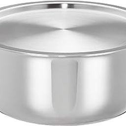 Amazon Brand - Solimo Triply Tope with Stainless Steel Lid, 24cm-image-20