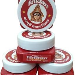 Shivika Kasturi Chandan Tilak, Traditional Hindu Religious Paste, Red Kasturi Chandan Tilak-image-41