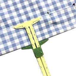 Sewing Measuring Tool, 5-in-1 Sliding Gauge with Seam Gauge Ruler-10